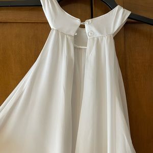 08 Beautiful white jumper perfect for wedding reception , bridal shower